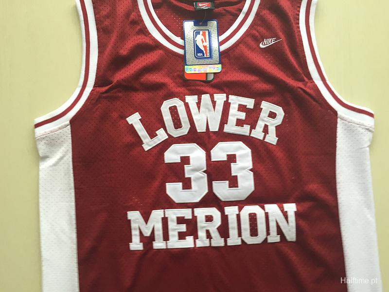 Lower Merion High School Kobe Bryant 33 Mens Jersey Red White