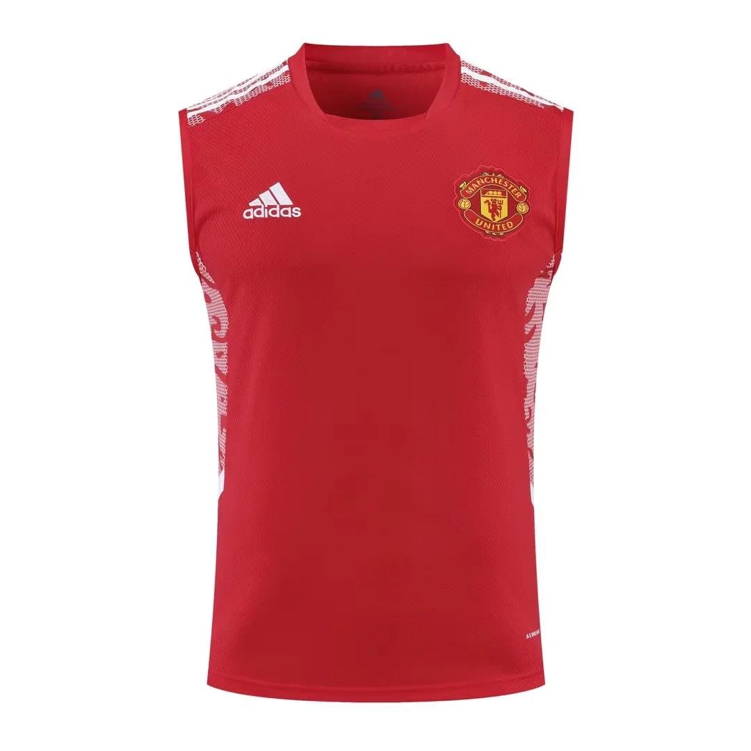 22/23 Manchester United Pre-Training Jersey Red Vest