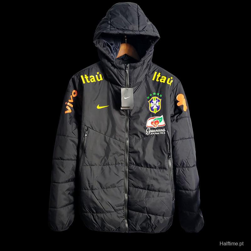 2022 Brazil Black Downcoat Jacket