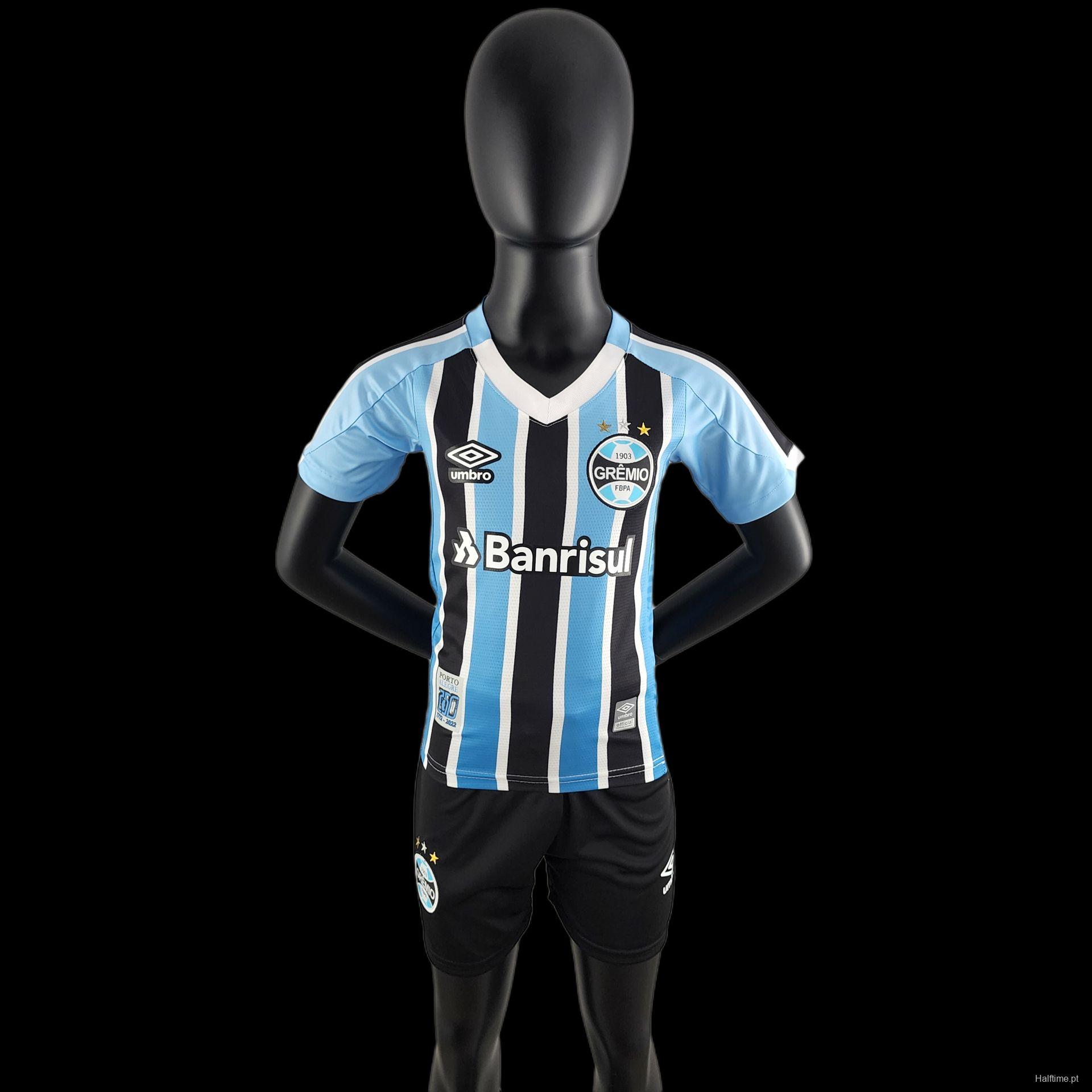 22/23 Kids Kit Gremio Home Size：16-28 Soccer Jersey