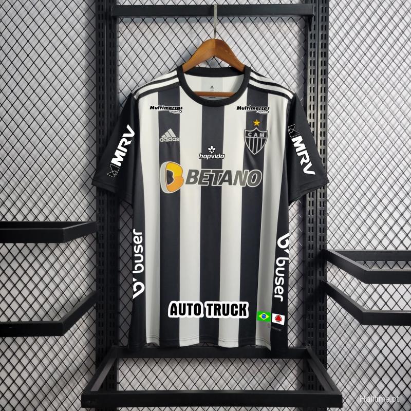 22/23 Atletico Mineiro Home All Sponsors + Patches Soccer Jersey