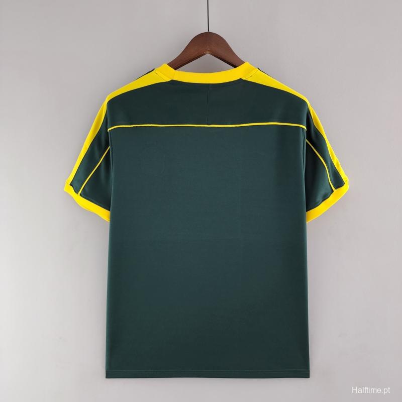 Retro Goalkeeper Brazil 1998 Dark Green Jersey