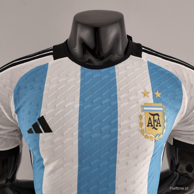 Player Version 2022 Argentina Home Soccer Jersey