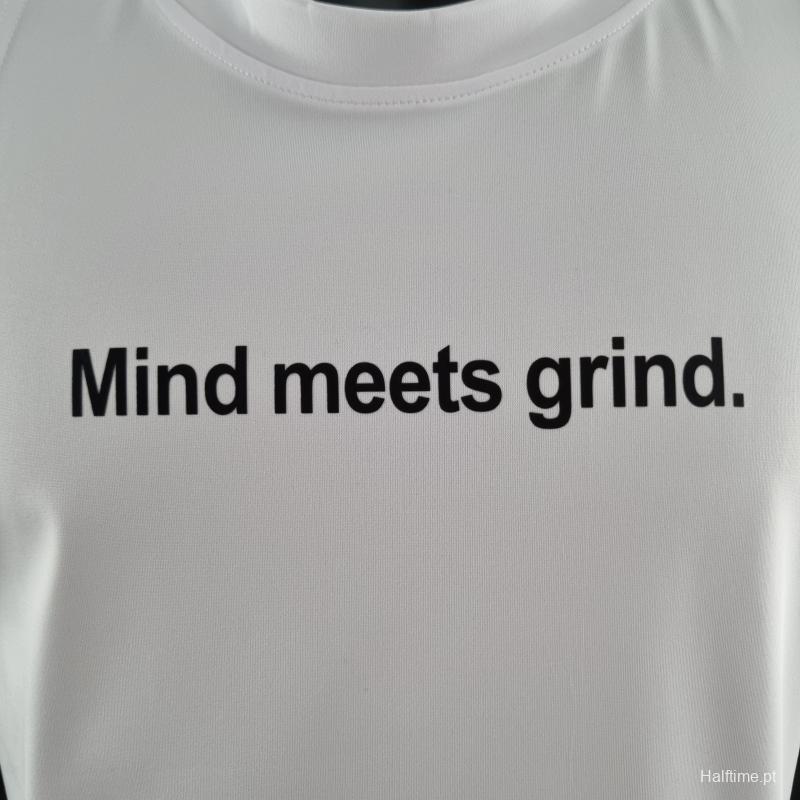 2022 Nike White Vest Shirts "Mind Meets Grind "#K000194