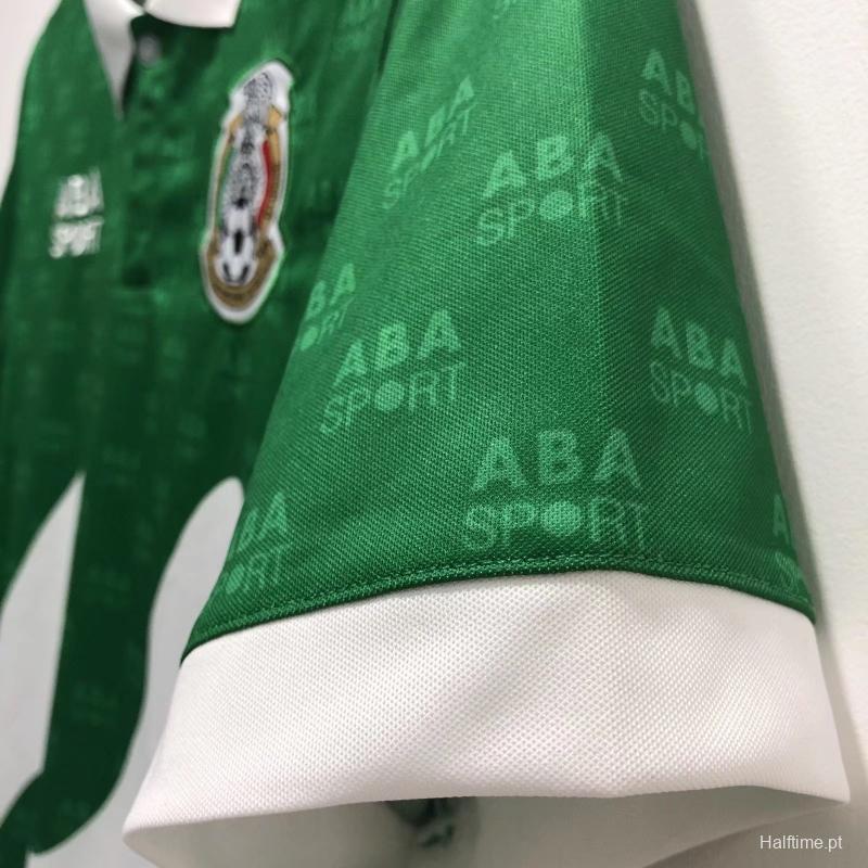 Retro 1995 Mexico Home Soccer Jersey