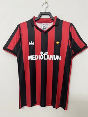 Retro 90/91 AC Milan Home Soccer Jersey