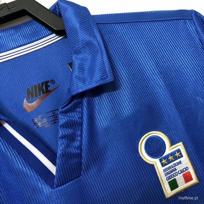 Retro 1998 Italy Home Soccer Jersey