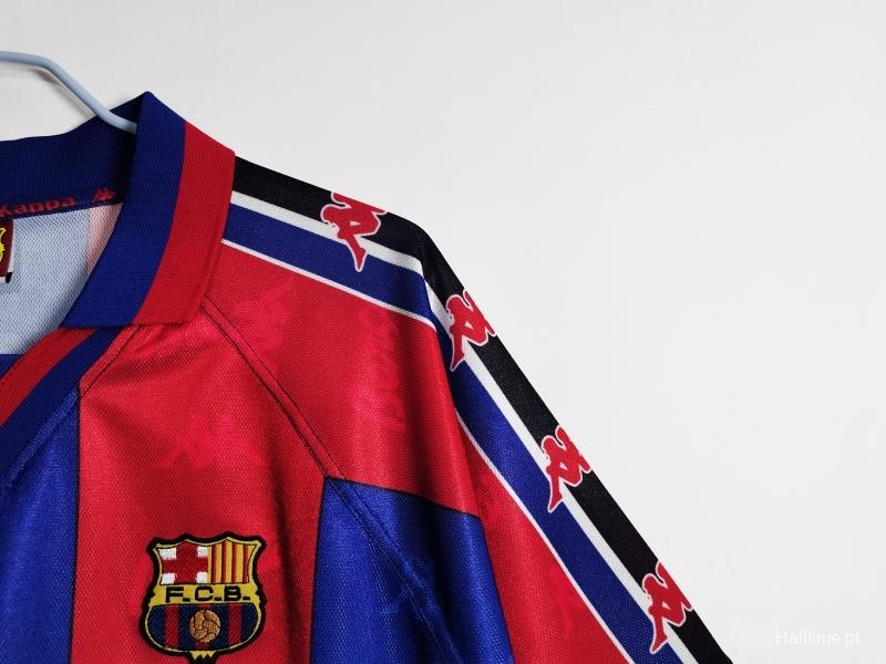 Retro 1995/97 Barcelona Home Soccer Jersey