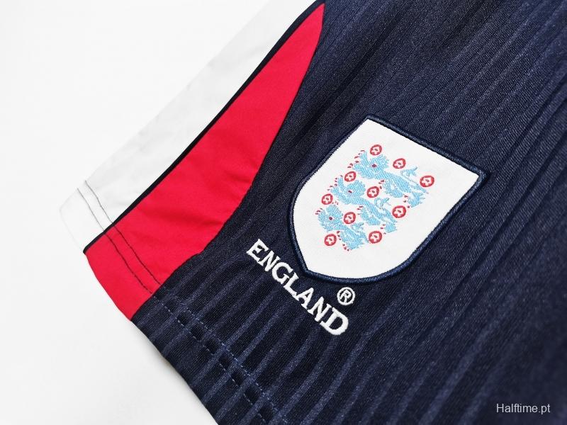 Retro 1998 England Home Shorts Soccer Jersey