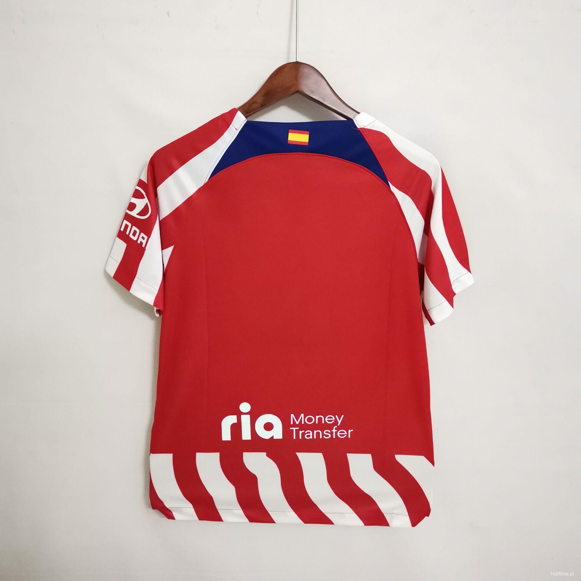 22/23 Atletico Madrid Home Soccer Jersey