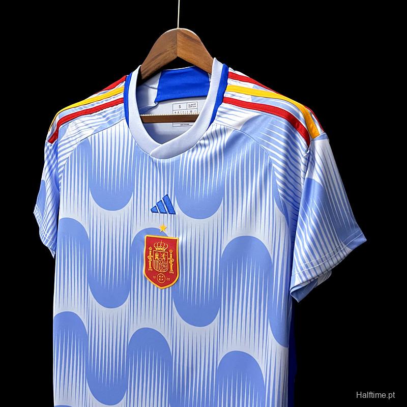 2022 Spain Away Soccer Jersey