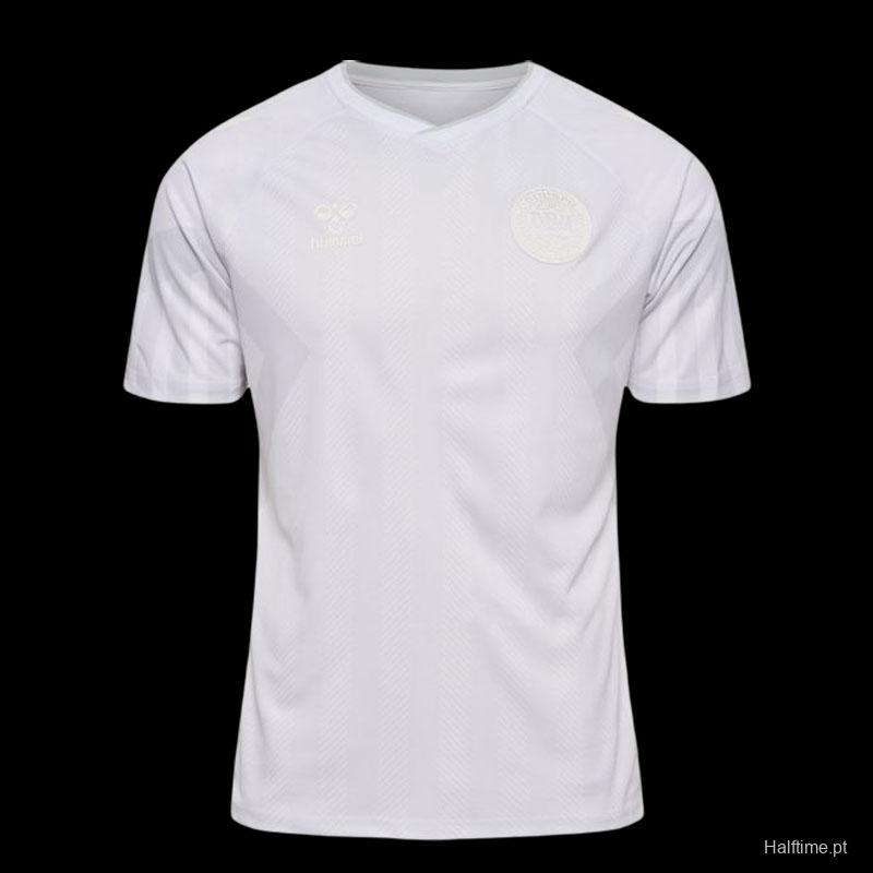 2022 Denmark Away White Jersey