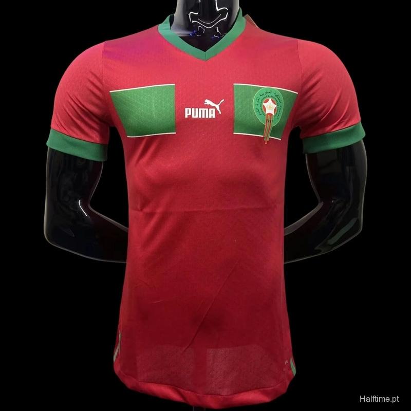 Player Version 2022 Morocco Home Jersey