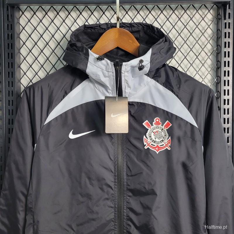 23-24 Corinthians Black Windbreaker