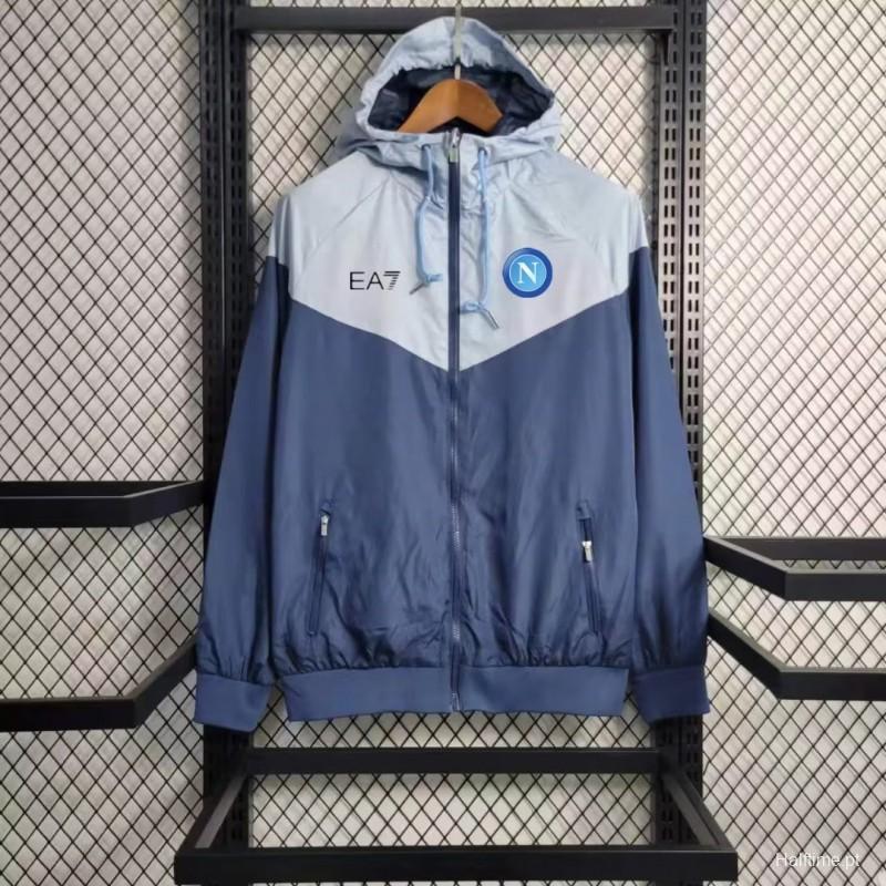 23/24 Napoli Navy Grey Windbreaker