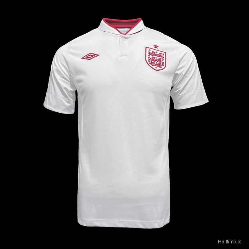 Retro 2012 England Home Soccer Jersey