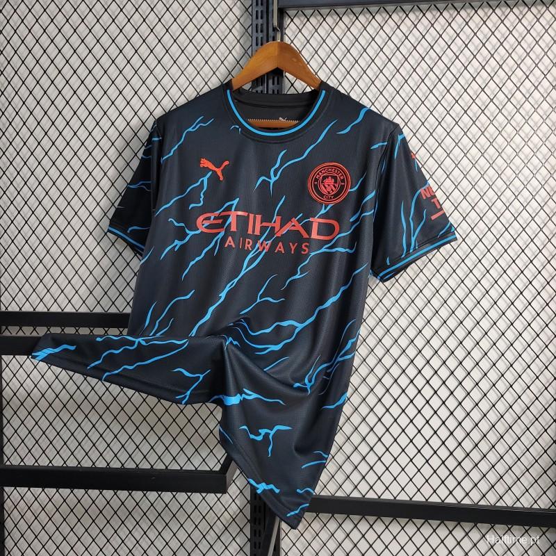 23-24 Manchester City Training Black Jersey