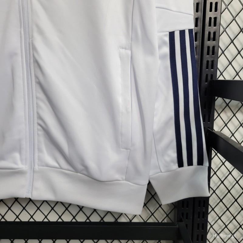 23-24 Cruzeiro White Full Zipper Training Jacket