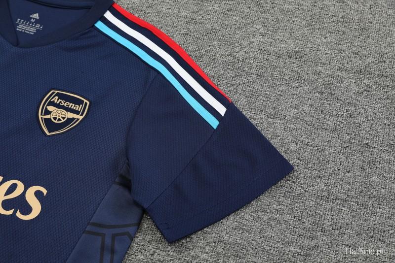 23-24 Arsenal Navy Short Sleeve+Shorts