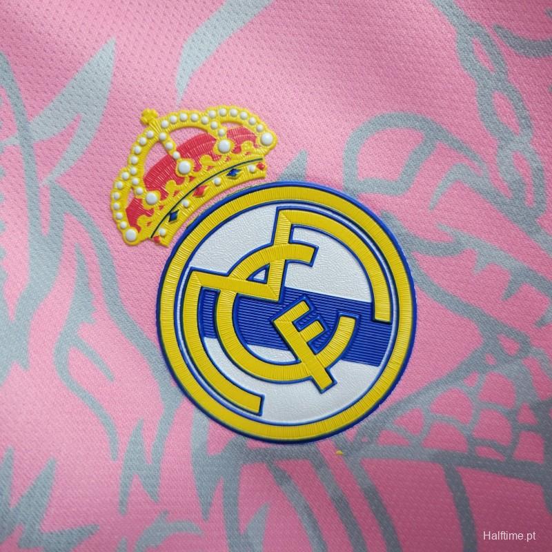 23-24 Real Madrid Dragon Pink Jersey