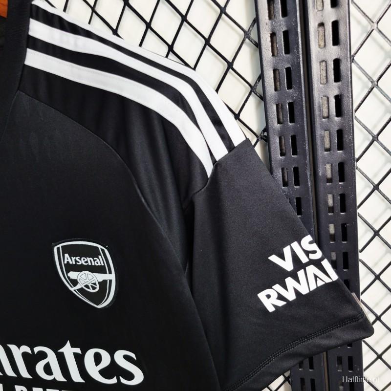 23-24 Arsenal Black Goalkeeper Jersey