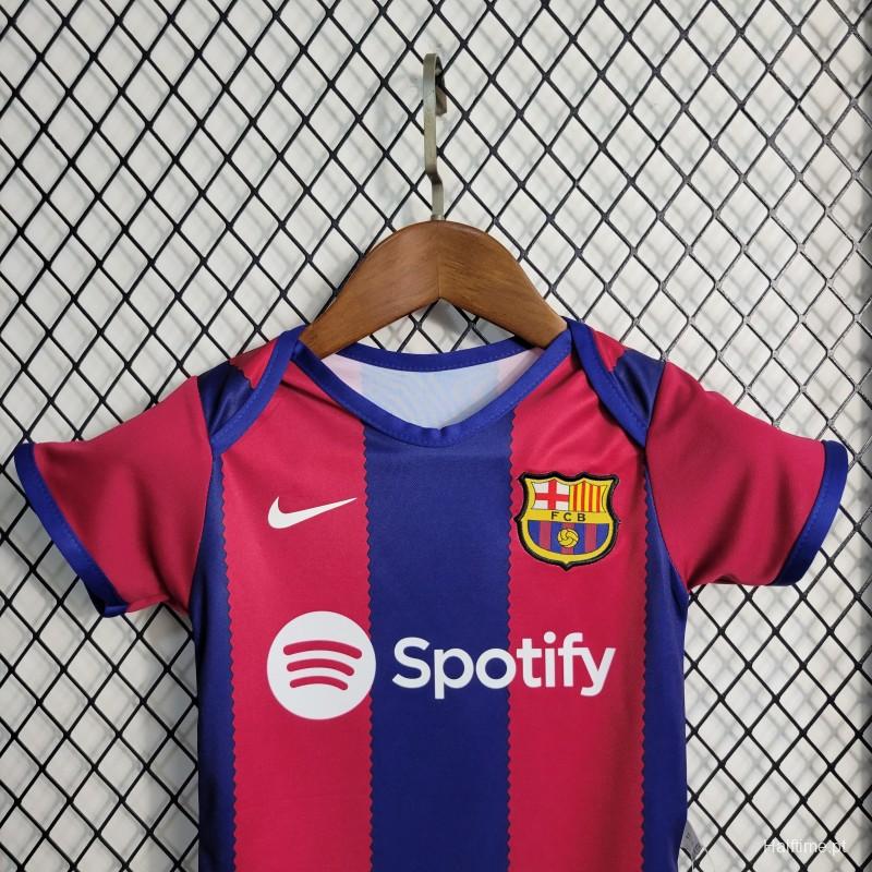 23-24 Baby Barcelona Home Jersey 6-18 Month