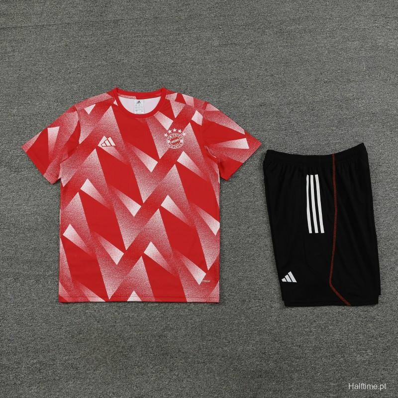 23/24 Bayern Munich Red Short Sleeve Jersey+Pants