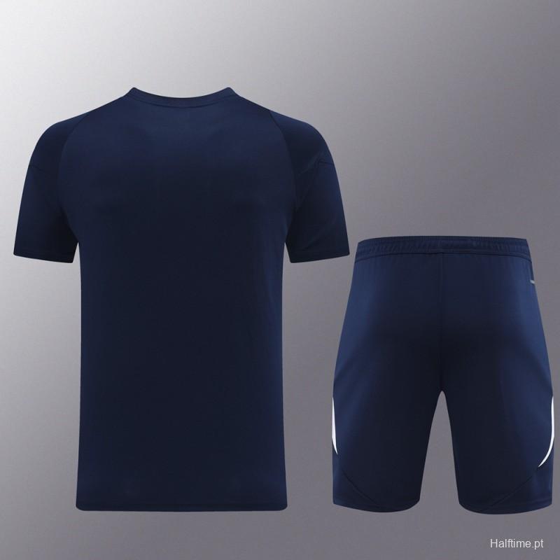 2024 Adidas Navy Short Sleeve Jersey+Shorts