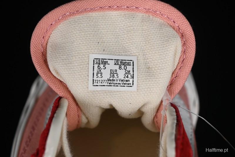 Vans Old Skool Reissue 136 High-End Pink Canvas Vulcanized Shoes with Detachable Lightweight Anti-Fatigue Insole - VN000MT6DWB