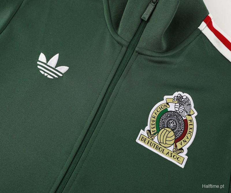 2024 Mexico Green Full Zipper Jacket +Long Pants