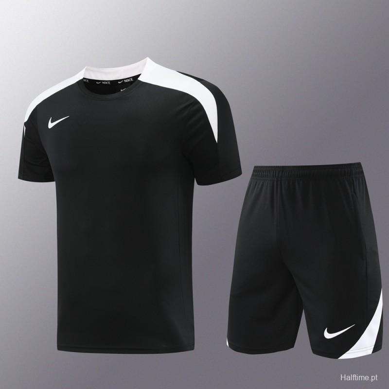 24/25 Nike Black/White Short Sleeve Jersey+Shorts