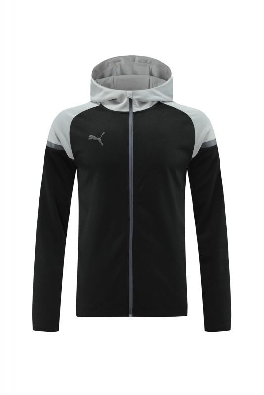 2024 Puma Black/Grey Full Zipper Jacket +Long Pants