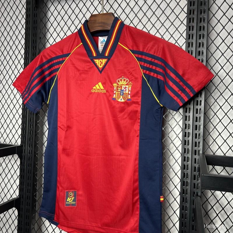 Retro 1998 Spain Home Jersey