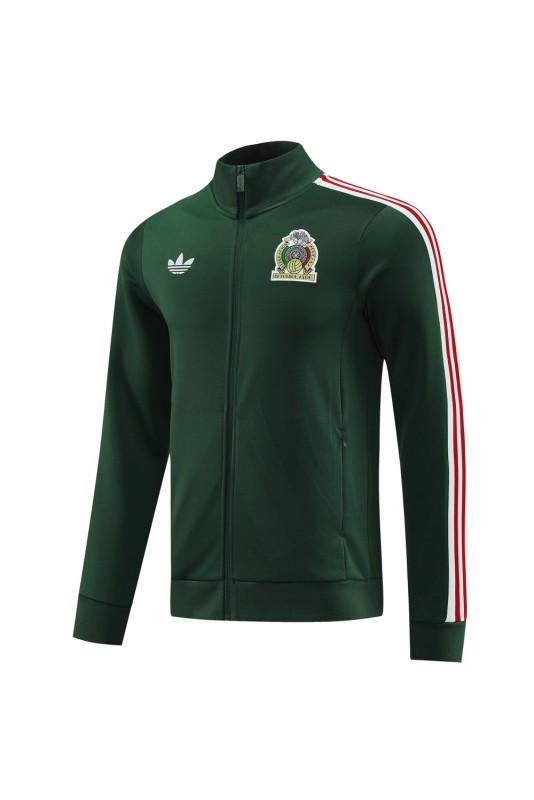 2024 Mexico Green Full Zipper Jacket +Long Pants