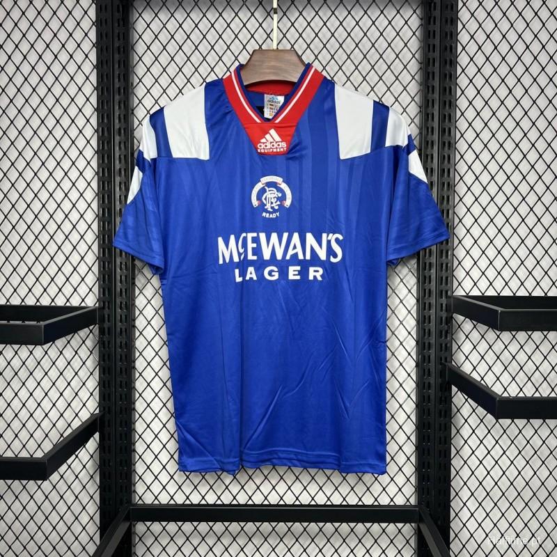 Retro 92/94 Glasgow Rangers Home Jersey