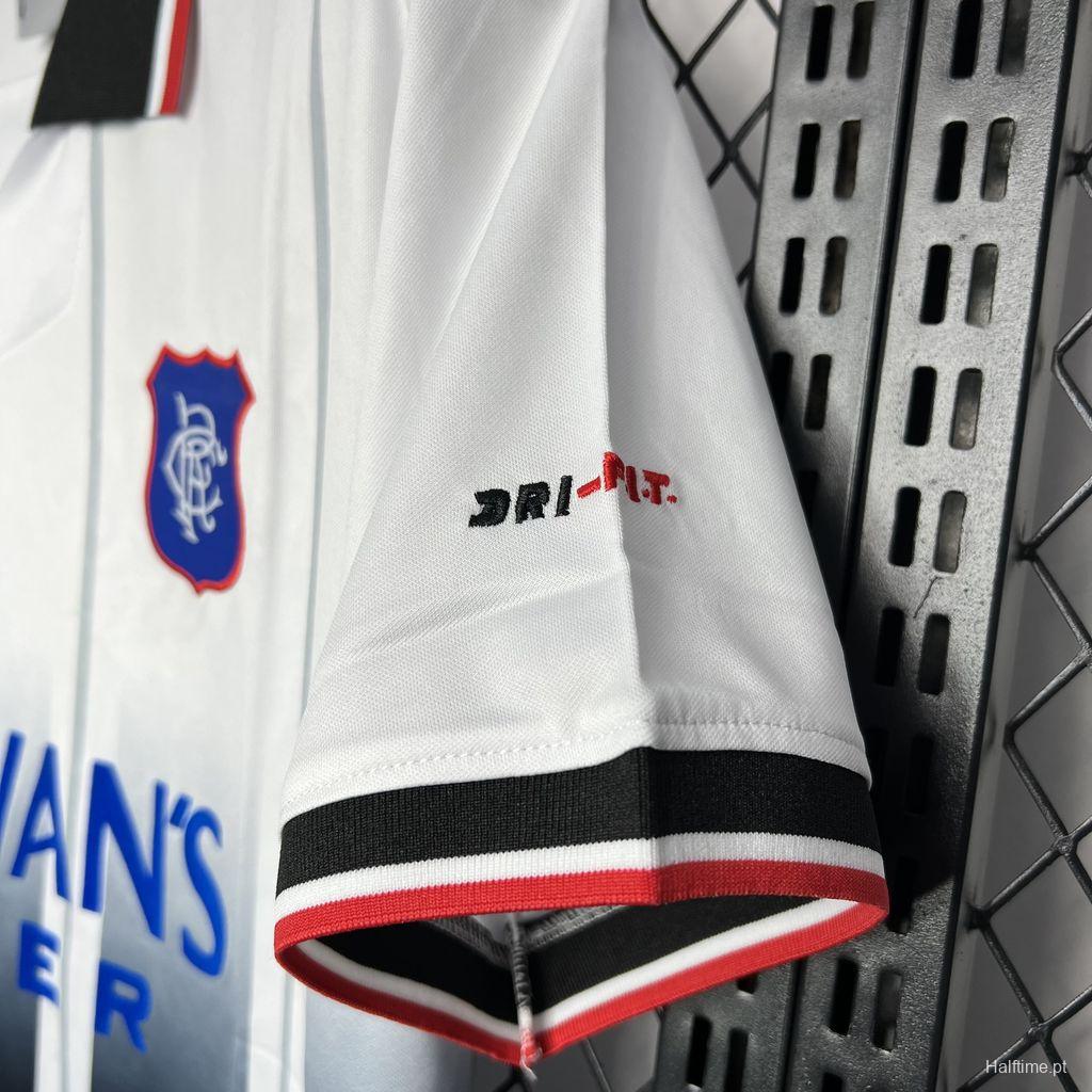 Retro 97/99 Glasgow Rangers Away White Jersey