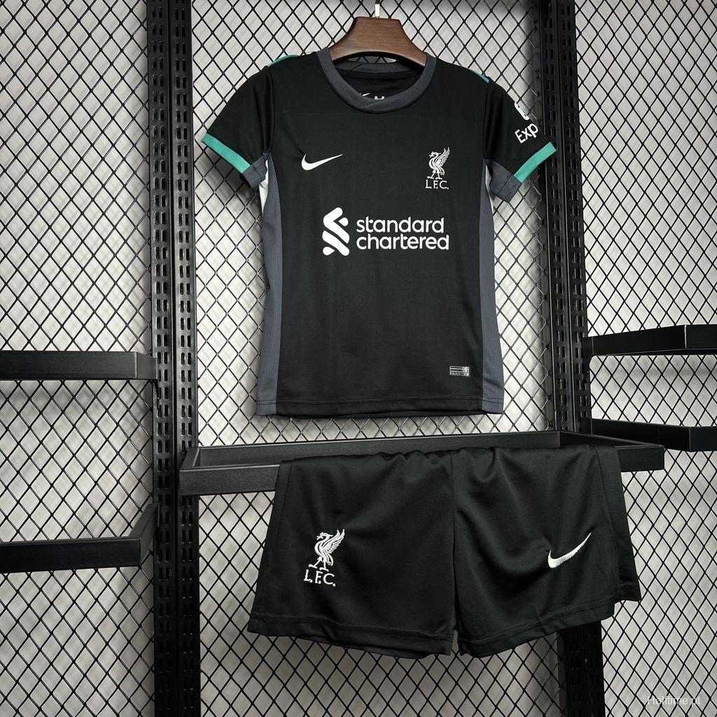 24/25 Kids Liverpool Away Black Jersey