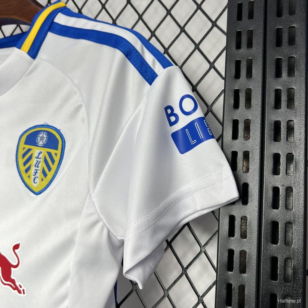 24/25 Kids Leeds United Away White Jersey