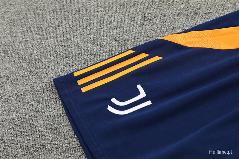 24/25 Juventus Orange/Navy Short Sleeve Jersey+Shorts