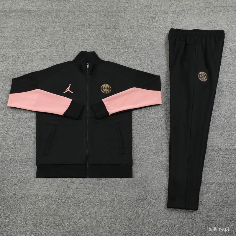 24/25 PSG Black Full Zipper Jacket +Long Pants