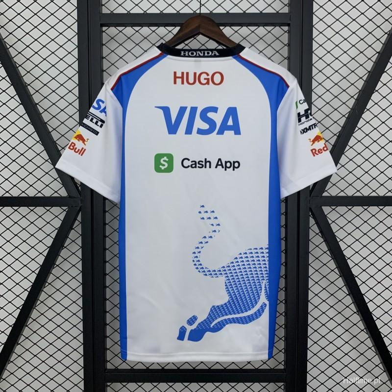 2025 F1 Formula RedBULL White/Blue T-Shirt
