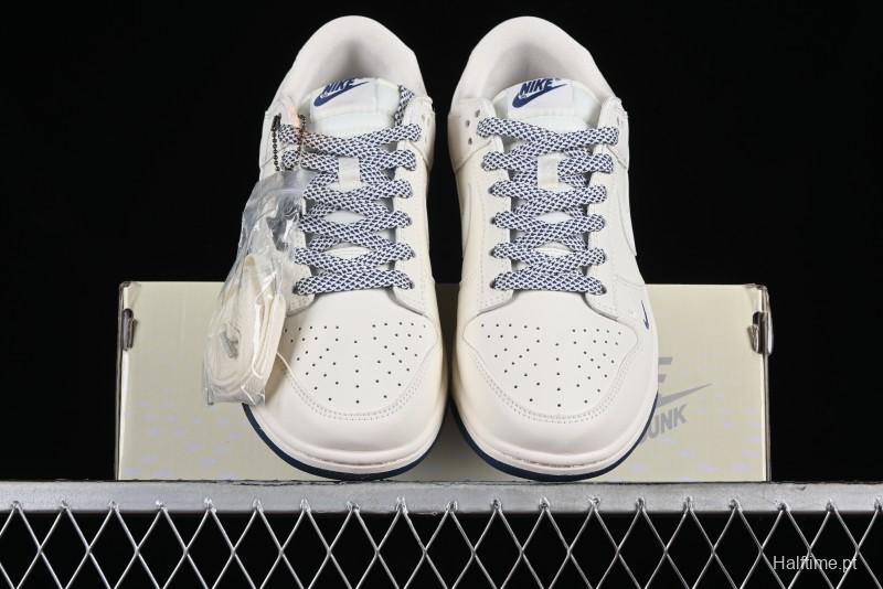 Nike SB Dunk Low LV Collaboration - Double Swoosh Blue Sole Anniversary High-End Custom Low-Top Casual Skate Shoes - XX2025-320