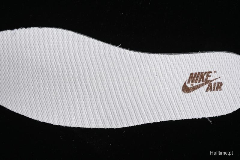 Nike Travis Scott x Fragment Design x Jordan Air Jordan 1 Low OG SP AJ1 LV Light Brown Print Casual Sneakers - SJ2068-102