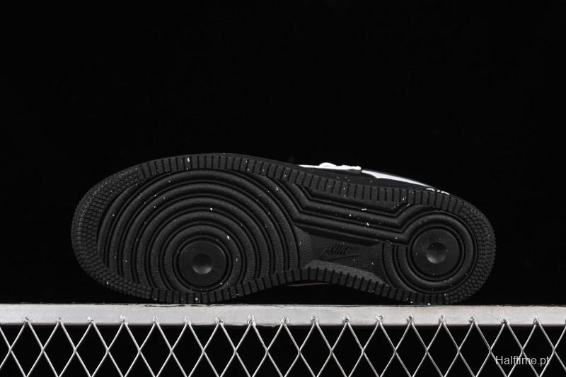 Nike Air Force 1 '07 Low Casual Sneakers with Broken Swoosh Design - HF9096-001