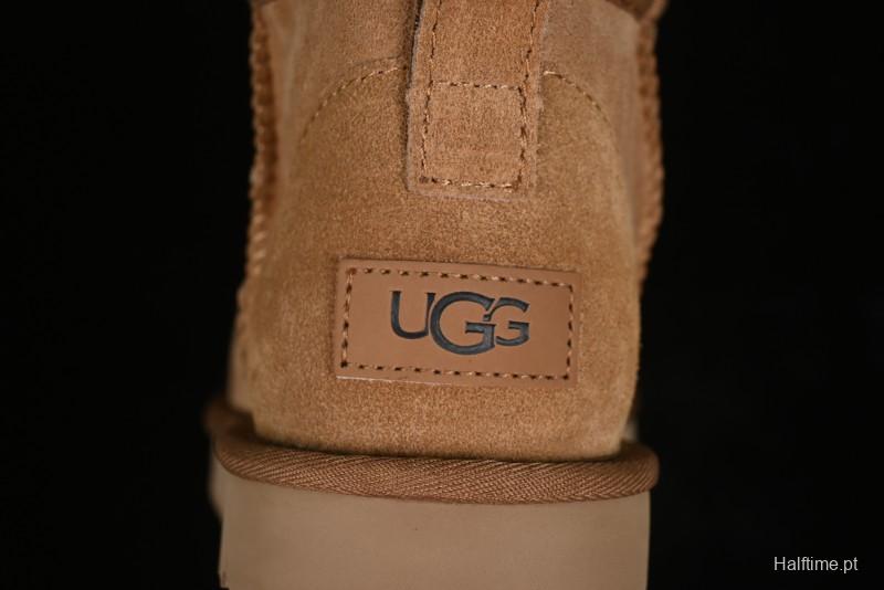 UGG Classic Ultra Mini Short Boots with Genuine Australian Shearling and TREADLITE Outsole - 1116109