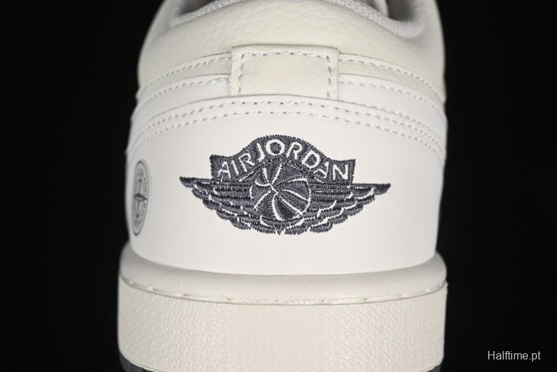 Nike Air Jordan 1 Low Retro Basketball Shoes Stone Island Collaboration - DC2024-025