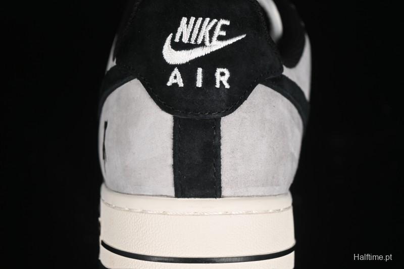 Nike Air Force 1 '07 Low Violent Bear Collaboration - Grey Black Print Low-Top Casual Sneakers - SJ9188-002