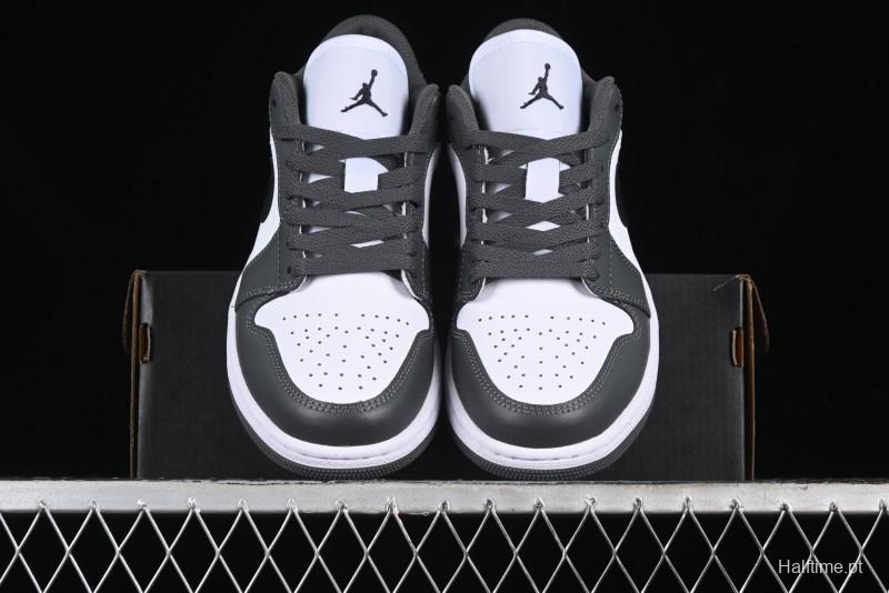 Nike Air Jordan 1 Low Iron Grey Casual Sneakers - 553558-152