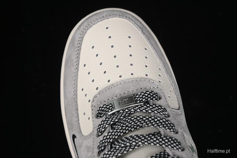 Nike Air Force 1 '07 Low Violent Bear Collaboration - Grey Black Print Low-Top Casual Sneakers - SJ9188-002