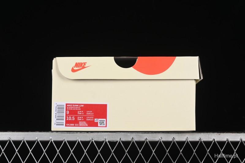 Nike SB Dunk Low Supreme Collaboration - Woven Blue Swoosh Anniversary Custom Low-Top Casual Skate Shoes - KK1888-015